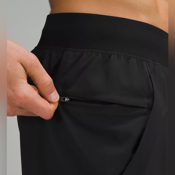 2️⃣for30 Men’s Lululemon T.H.E. 9” True Navy Blue Zippered Running Shorts Lined - Picture 6 of 7